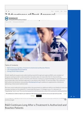 3 Advantages of Post-Approval Research and Development
