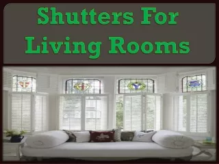 Shutters For Living Rooms