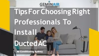 tips for choosing right professionals to install