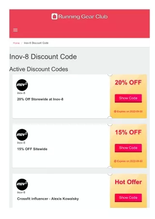 Inov-8 Discount Code