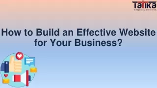 how to build an effective website for your business