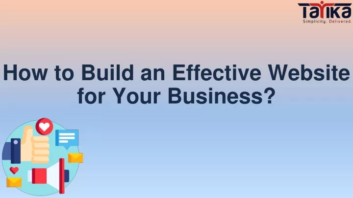 how to build an effective website for your business