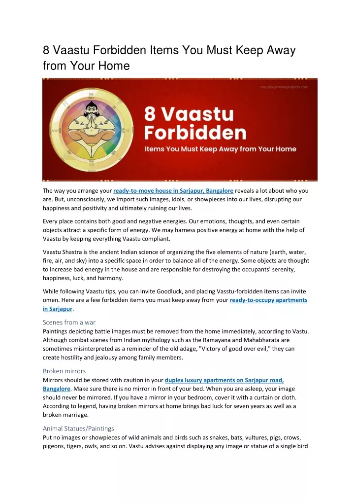 8 vaastu forbidden items you must keep away from