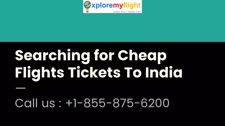 searching for cheap flights tickets to india