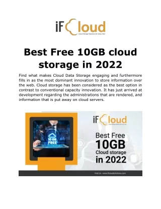 Free 10GB cloud storage