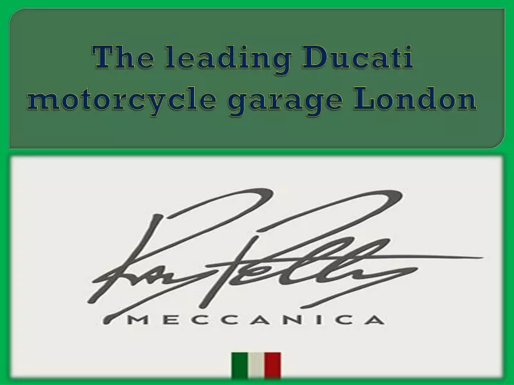 the leading ducati motorcycle garage london