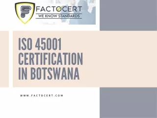 ISO 45001 Certification in Botswana