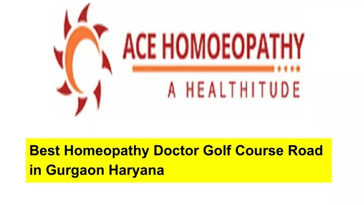 best homeopathy doctor golf course road