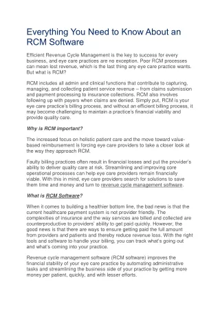 everything you need to know about an rcm software