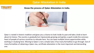 qatar attestation in india