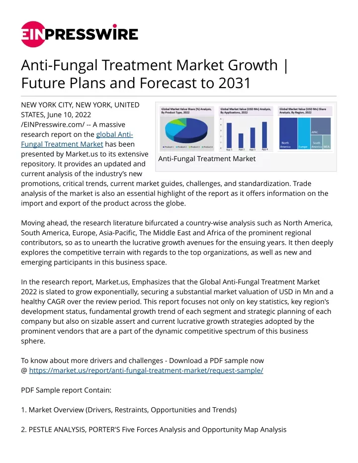 anti fungal treatment market growth future plans