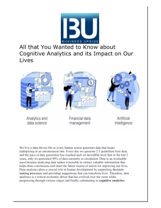 all that you wanted to know about cognitive