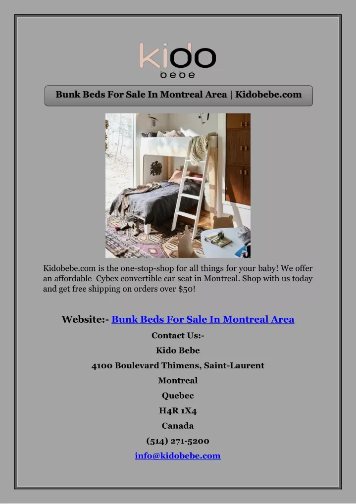 bunk beds for sale in montreal area kidobebe com