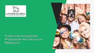 Professional Corporate Photobooth Hire Service in Melbourne