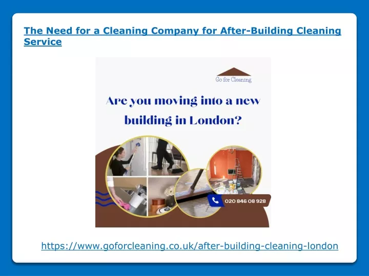 the need for a cleaning company for after