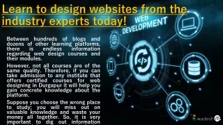 courses for web designing in Durgapur
