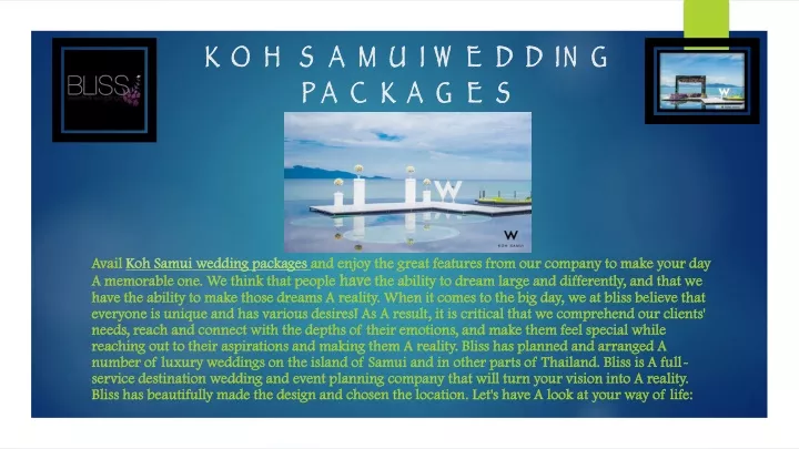 koh samui wedding packages