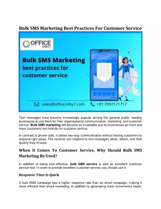 bulk sms marketing best practices for customer