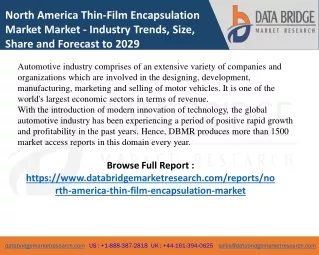 North America Thin-Film Encapsulation Market