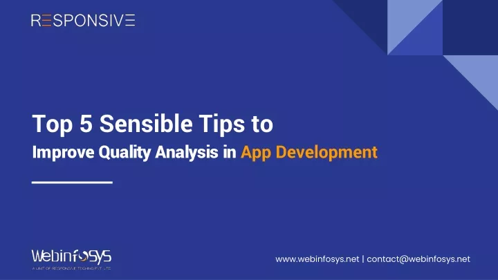 top 5 sensible tips to improve quality analysis