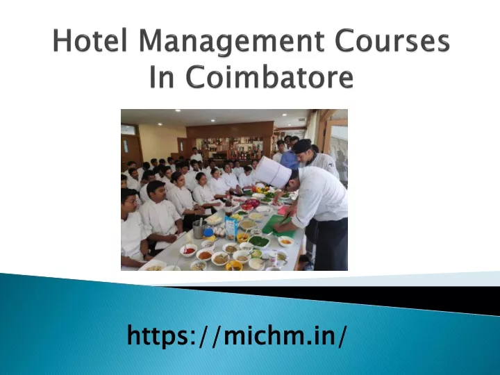 hotel management courses in coimbatore