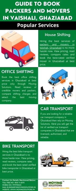 Hiring Guide to Book Packers and Movers in Vaishali, Ghaziabad