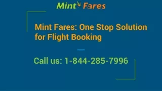 mint fares one stop solution for flight booking