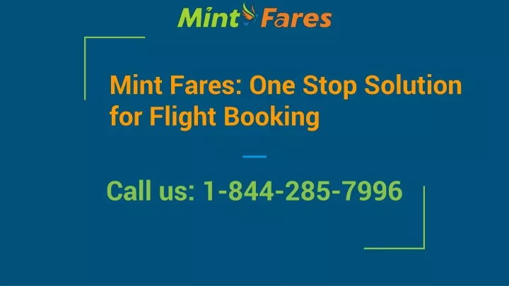 mint fares one stop solution for flight booking