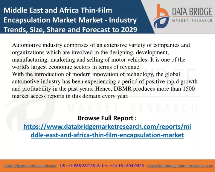 middle east and africa thin film encapsulation