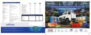 Tata 407 Gold 33 WB RJ BS6 Trucks Overview Specs, Features & Images