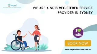 We Are a NDIS Registered Service Provider in Sydney