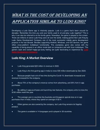 what is the cost of developing an application