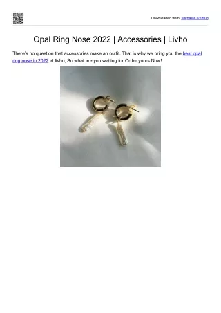 Opal Ring Nose 2022