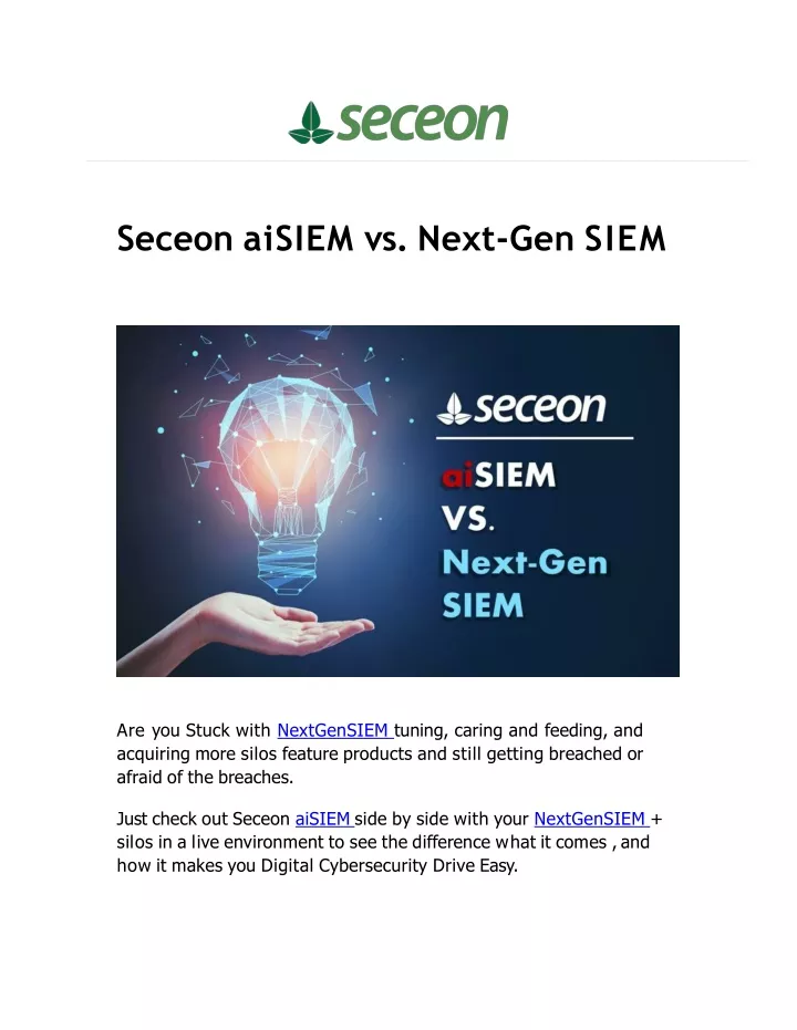 seceon aisiem vs next gen siem