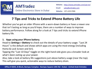 7 Tips and Tricks to Extend iPhone Battery Life - AMTradez