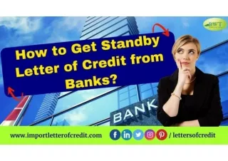 How to get Standby Letter of Credit from Banks