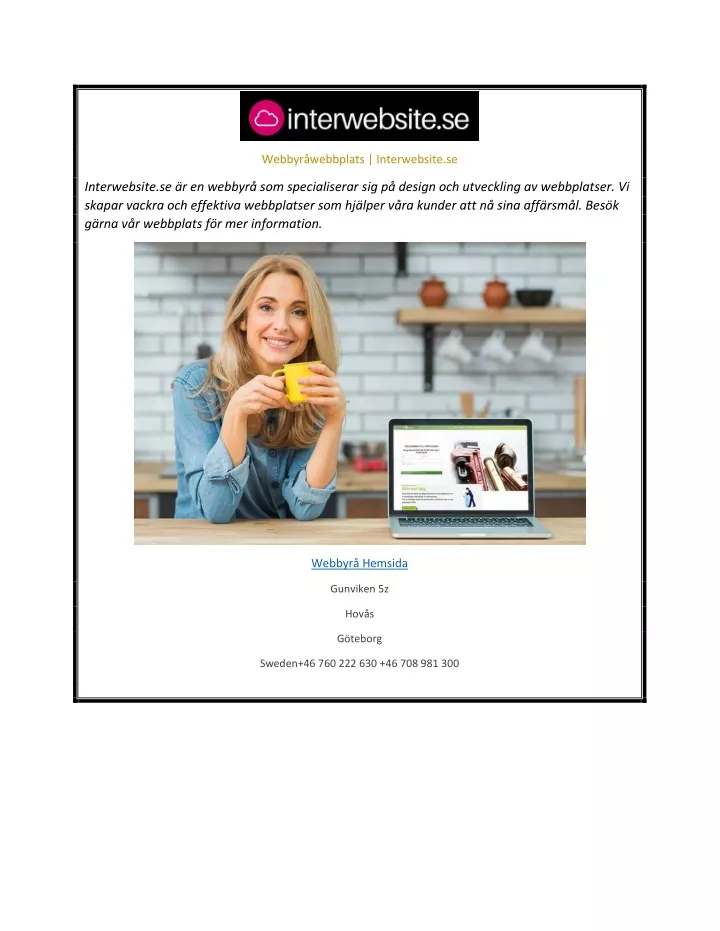 webbyr webbplats interwebsite se