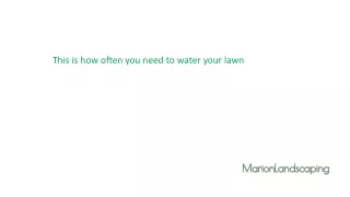 Take Landscaping Service of Marion landscaping