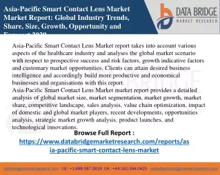 asia pacific smart contact lens market market