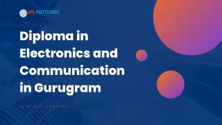 Diploma in Electronics and Communication in gurugram