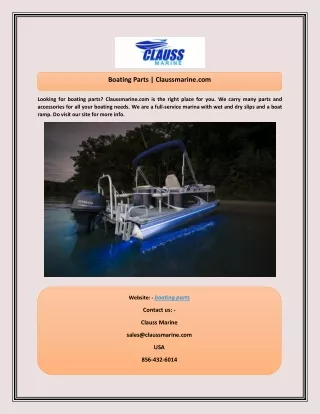 boating parts claussmarine com