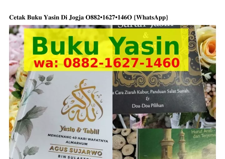 cetak buku yasin di jogja o882 1627 146o whatsapp