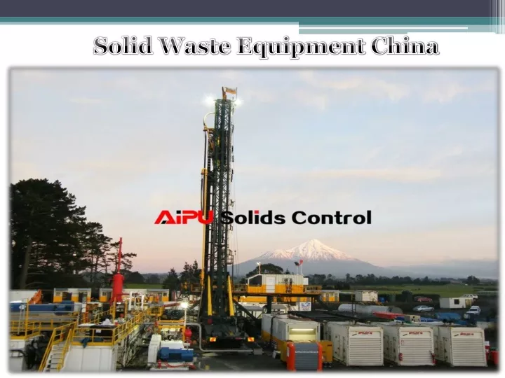 solid waste equipment china