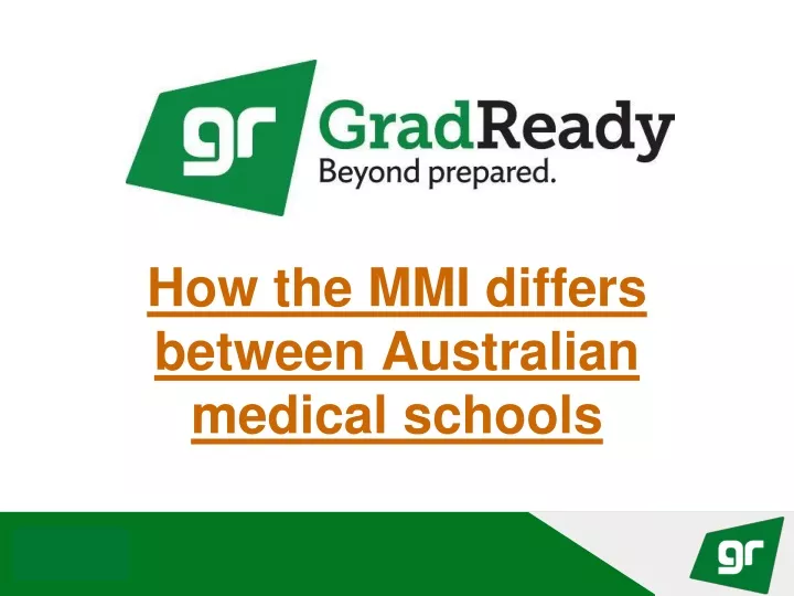 how the mmi differs between australian medical schools