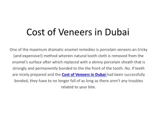 cost of veneers in dubai