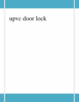 How find upvc door lock