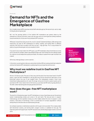 NFT Marketplace Development Company - NFTWIIZ