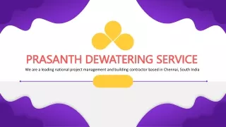 prasanth dewatering service prasanth dewatering