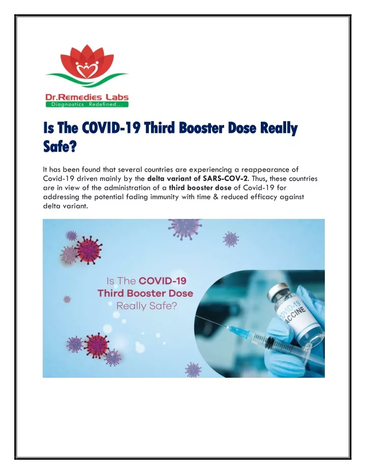 is the covid is the covid 19 third booster dose