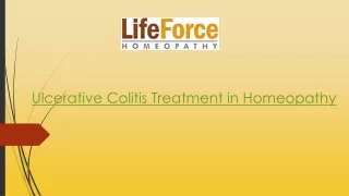 Ulcerative Colitis Treatment in Homeopathy